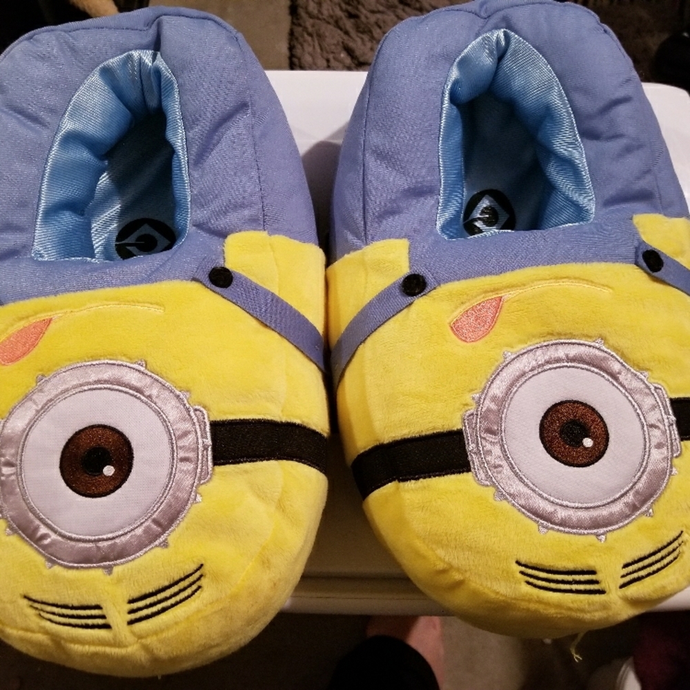 Plush Slippers - Yellow and Blue Dispecable Me